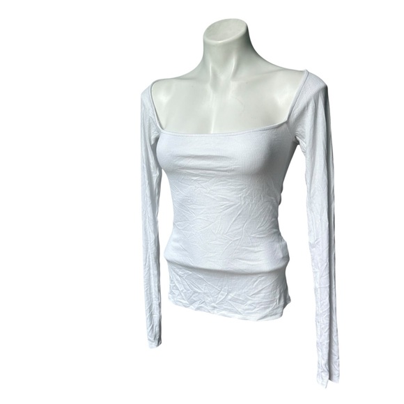 NWT, Joah Brown Square Neck Tight Rib Top, Sz M/L - Picture 5 of 14